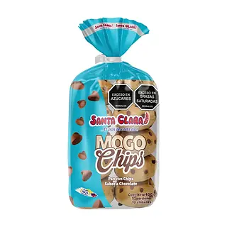 PAN MOGOLLA MOGO CHIPS SANTA CLARA*400G