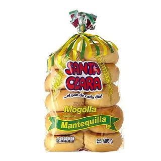 PAN MOGOLLA MANTEQUILLA SANTACLARA*400GR
