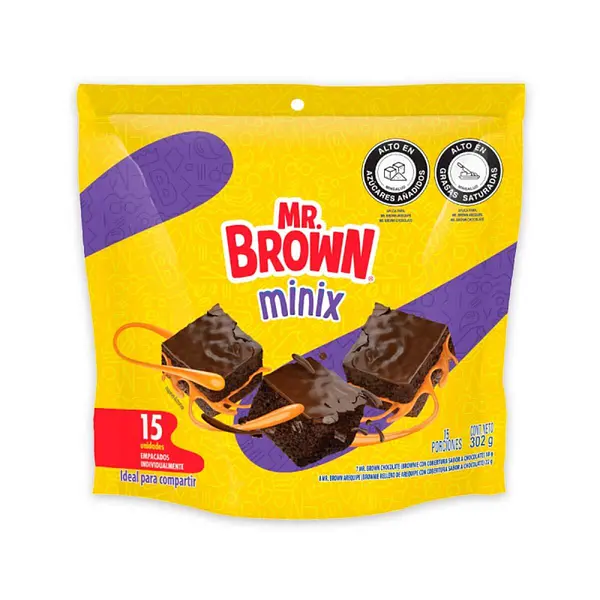 PONQUE BROWNIE MINIX SURTIDO BIMBO*302G