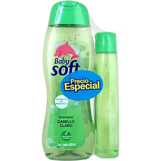 SHAMPO CLARO BABY SOFT*400ML+200ML