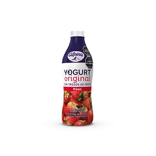YOGURT ORIGINAL FRESA ALPINA*1L