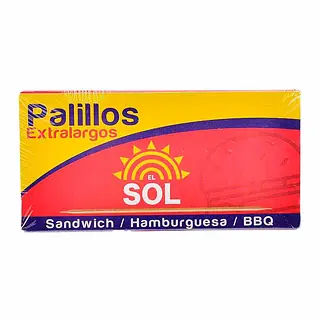 PALILLOS EXTRALARGOS EL SOL *125UND