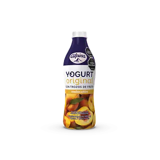 YOGURT ORIGINAL MELOCOTON ALPINA*1L