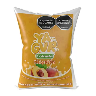 YOGURT MELOCOTON YAGUR COLANTA*900G