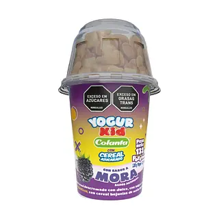 YOGURT CEREAL KID COLANTA MORA*132G