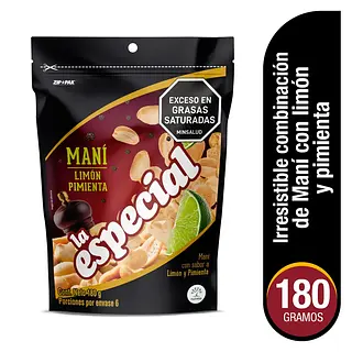 SNACK MANI LIMON PIMIENTA ESPECIAL*180