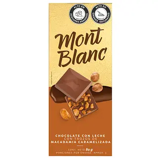CHOCOLATINA MACADAMIA MONTBLANC*80G