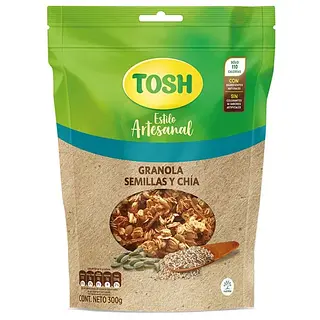 GRANOLA SEMILLA&CHIA TOSH*300G