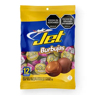 CHOCOLATINA CHOCOLATE BURBUJA JET*12U