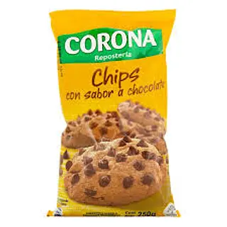 CHOCOLATE CHIPS DE CHOCOLATE CORONA*250GR