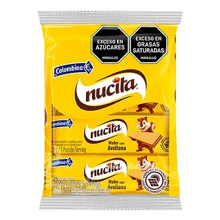 GALLETA AVELLANA WAFER NUCITA*20U