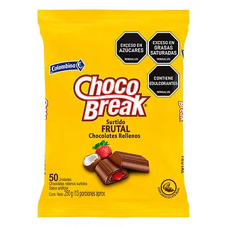 CHOCOLATINA FRUTAL CHOCO BREAK*50U