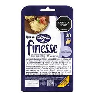 QUESO TAJADO FITNESS ALPINA*450G