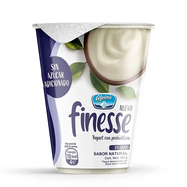 YOGURT NATURAL FINESSE ALPINA*180G