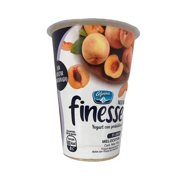 YOGURT MELOCOTON FINESSE*180G