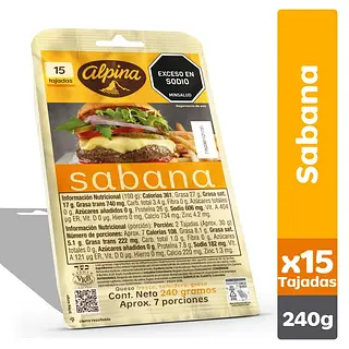 QUESO TAJADO SABANA ALPINA *15TAJAD