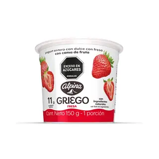 YOGURT GRIEGO FRESA ALPINA * 150G