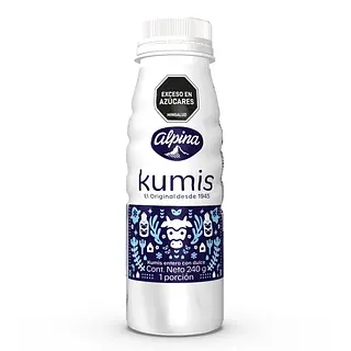 YOGURT KUMIS BOTELLA ALPINA*240GR