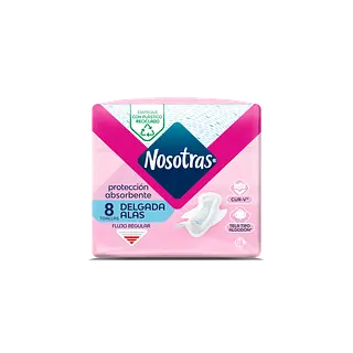 TOALLA HIGIENICA DELGADA NOSOTRAS * 8