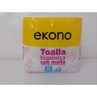 TOALLA HIGIENICA MALLA EKONO *12 UND