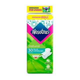 TOALLA HIGIENICA CANAL GEL NOSOTRAS*30U
