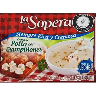SOPA CREMA POLL CHAM SOPERA *3POR